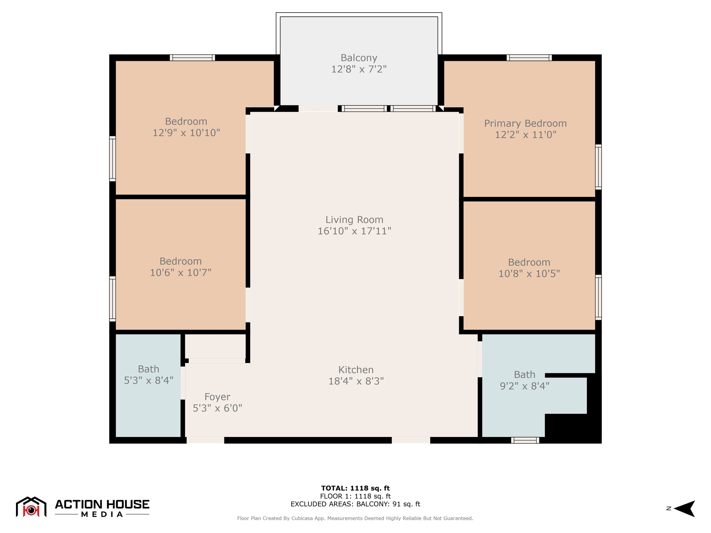 Fourth floor · 4 bedrooms